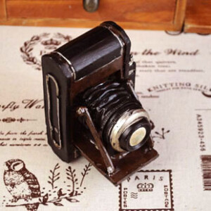 zakka杂货 怀旧摆件 老式照相机 做旧工艺 桌面摆件