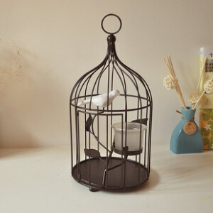 复古铁艺烛台 欧式铁艺烛台 浪漫风灯铁艺 鸟笼烛台 2013年最新款