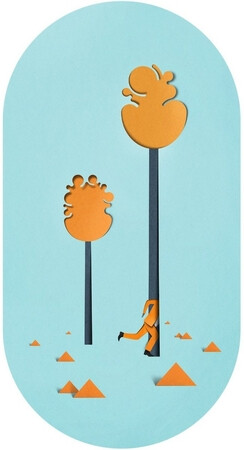 当你第一眼看见他的作品时，你一定以为它们都是用纸张切割成形后拼贴而成的，但实际上，不管是风景、物体、还是人物，这些都是由艺术家在电脑上绘制而成的立体插画。