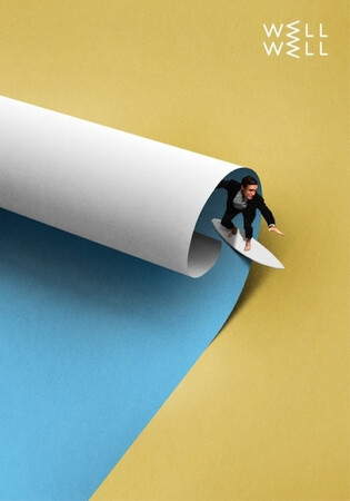 当你第一眼看见他的作品时，你一定以为它们都是用纸张切割成形后拼贴而成的，但实际上，不管是风景、物体、还是人物，这些都是由艺术家在电脑上绘制而成的立体插画。