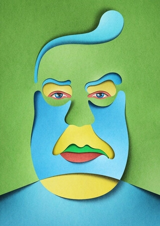 当你第一眼看见他的作品时，你一定以为它们都是用纸张切割成形后拼贴而成的，但实际上，不管是风景、物体、还是人物，这些都是由艺术家在电脑上绘制而成的立体插画。