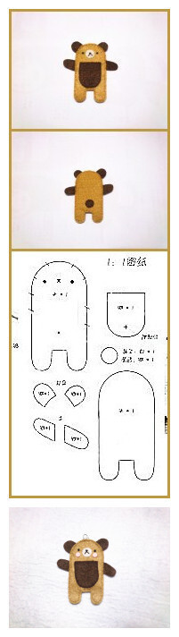 小熊绕线器、书签，同样有图纸~