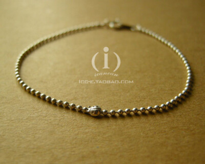 童年/瓢虫海外原创定制超细低调清新手工纯银手链a