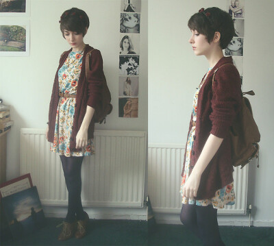 Bullets (by Ashleigh F.) - Topshop Dress, Topshop Cardigan, Bag