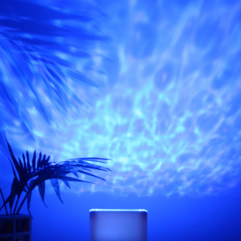 疗伤系海浪达人疗伤系海洋灯创意极光海洋投影仪小夜灯