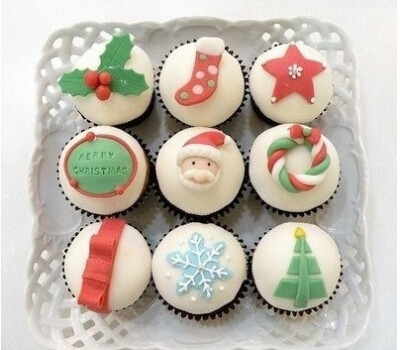 圣诞cupcake