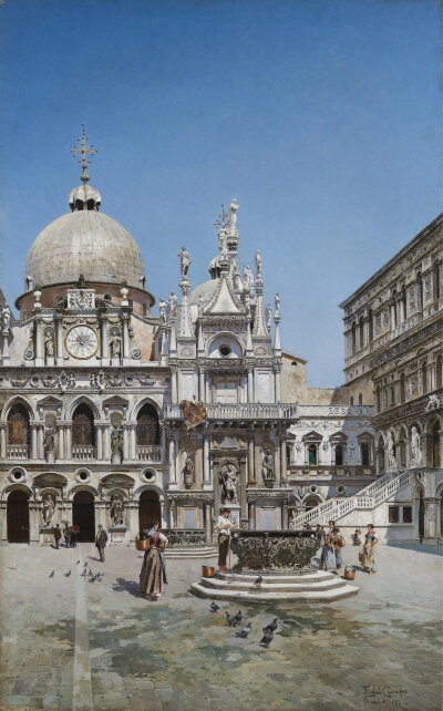 Federico del Campo - Courtyard of the Palazzo Ducale in Venice