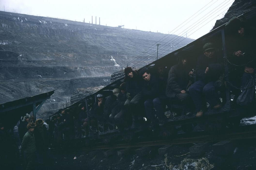 1981年，中国辽宁省抚顺市煤矿工地