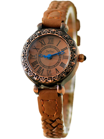 聚利时Julius手表女韩版时尚时装表复古表编织时尚皮带女士手表