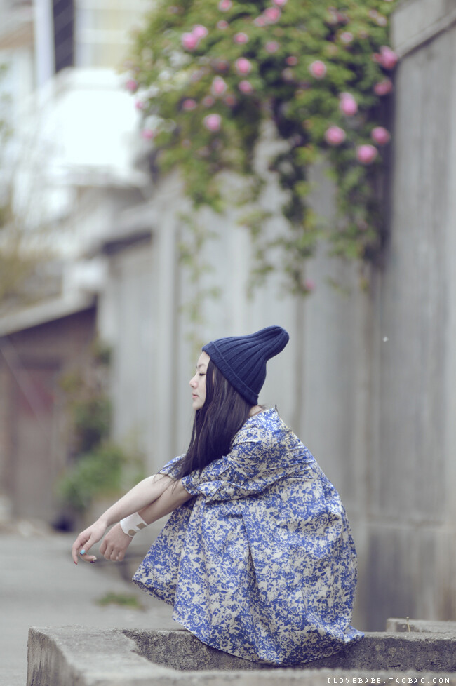 BabeStyle◆特韩国进口青花瓷复古娃娃衫连身裙