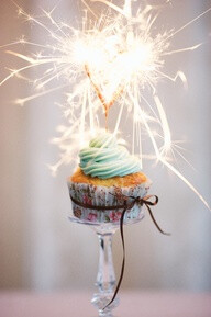 Sparkling cupcake.