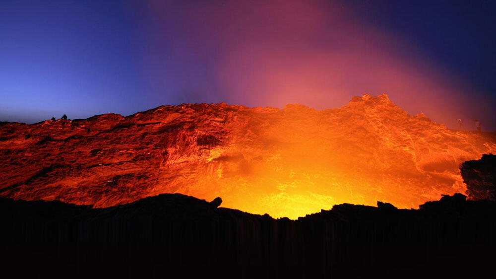 埃塞俄比亚的火山熔岩湖