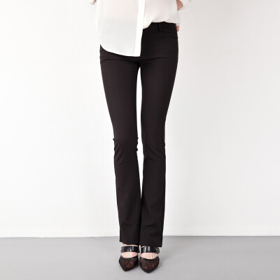 FrontRowShop纤瘦修身极简长裤女裤女装春装
