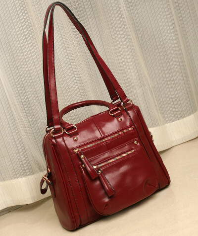 小静包铺欧美好品质休闲百搭复古双肩带机车包手提单肩斜挎包女