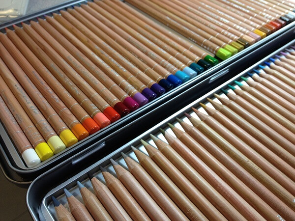 Swiss brand： Caran d'Ache Luminance 6901Tin of 76