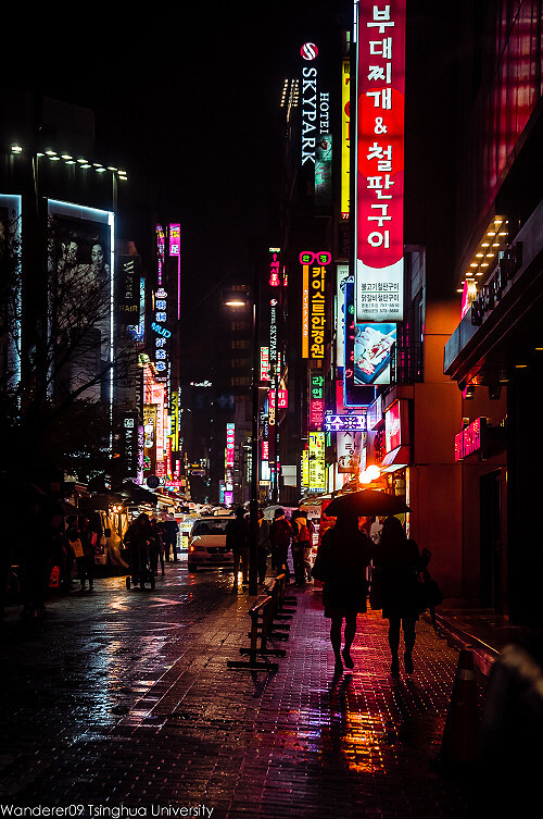 旅行 夜景 风景 韩国 首尔