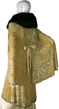 Harry Angelo Company, after a French design American, New York, Paris, Chicago Opera Coat, ca. 1930 Silk; velvet, embroidered with beads; fur collar