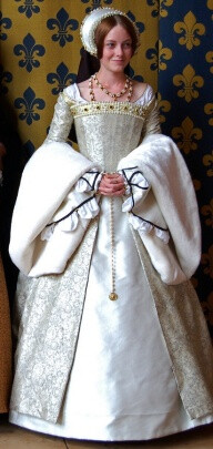 White Tudor Gown