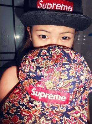 软布supreme 花纹 棒球帽