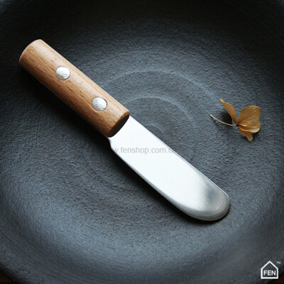 FENZAKKA杂货不锈钢木柄牛油刀