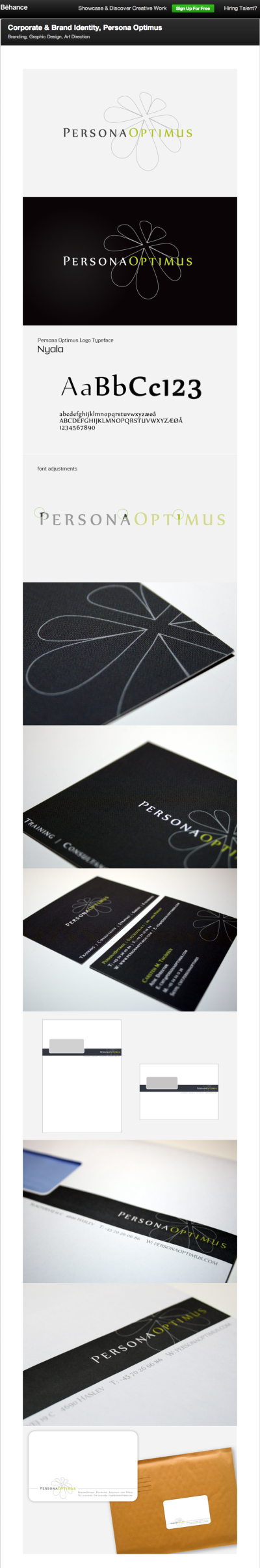 Corporate & Brand Identity, Persona Optimus Branding, Graphic Design, Art Direction