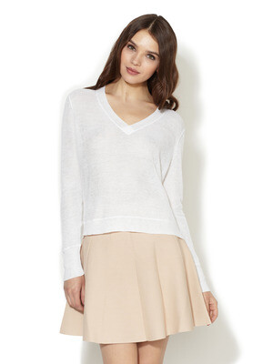 ALC Aliza Ribbed V-Neck Sweater