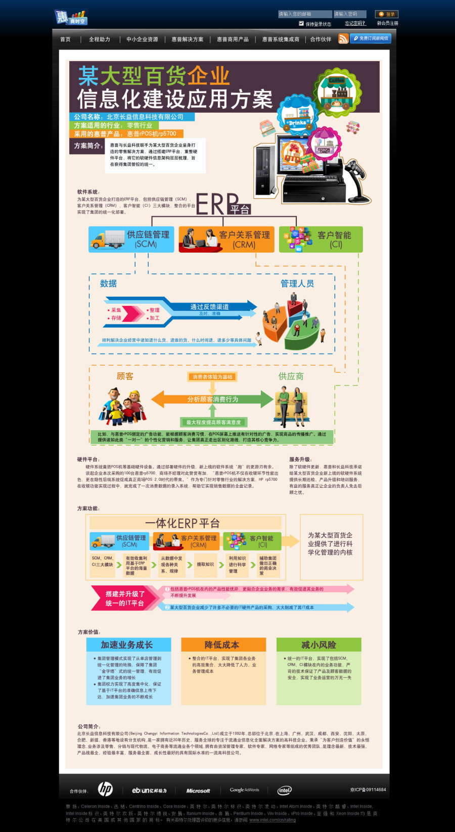 某大型百货企业信息化建设应用方案