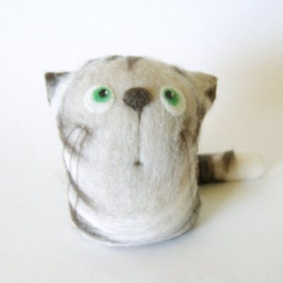 Finlay, the Tabby Cat - felt art toy