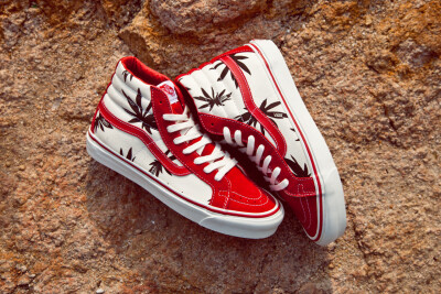 Vans Vault OG Sk8-Hi LX Palm Leaf Red/Black