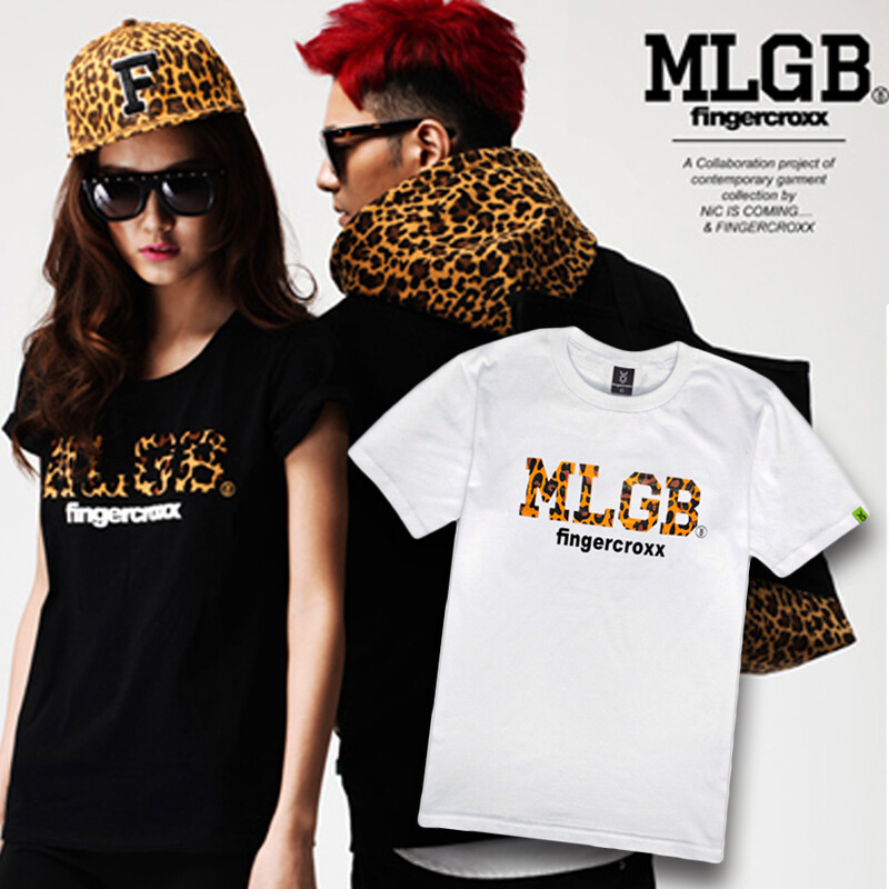 李晨NIC豹纹MGLB短袖T恤