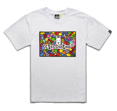 李晨最新经典水果苹果狗NIC NPC男装短袖T恤