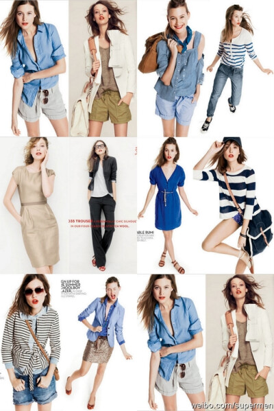 J.CREW June 2011 Catalog、搭配 穿着 wear