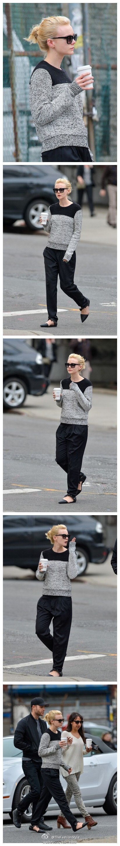 #明星街拍#——#Carey Mulligan# Grabs Coffee In NYC 。 2013.04.19 HQ(#高清组图#）