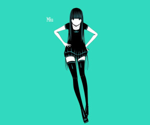 Pixiv站的画师 Haru的简洁风，黑长直组图  作者P站主页：pixiv.net/member.php?id=1834291