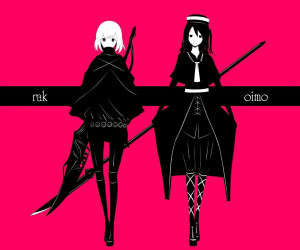 Pixiv站的画师 Haru的简洁风，黑长直组图  作者P站主页：pixiv.net/member.php?id=1834291