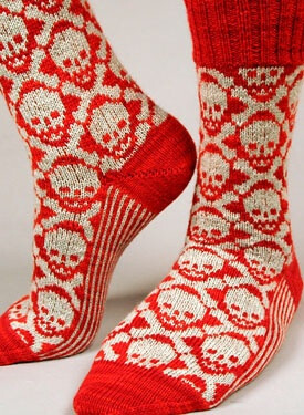 Hot Crossbones Socks