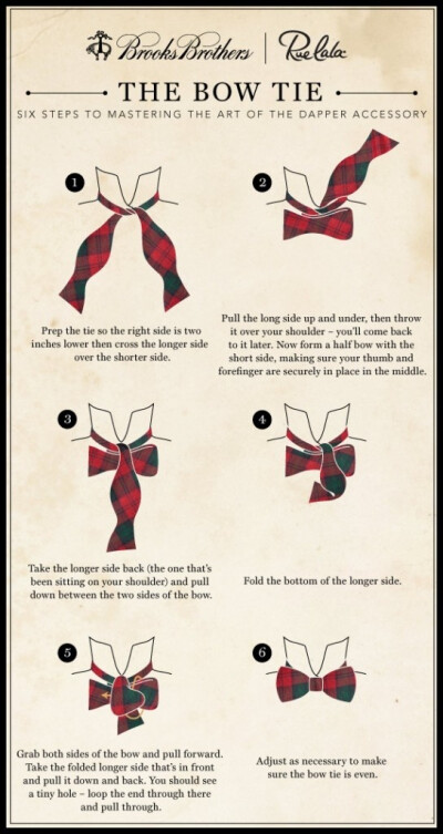 Master the art of the bow tie.