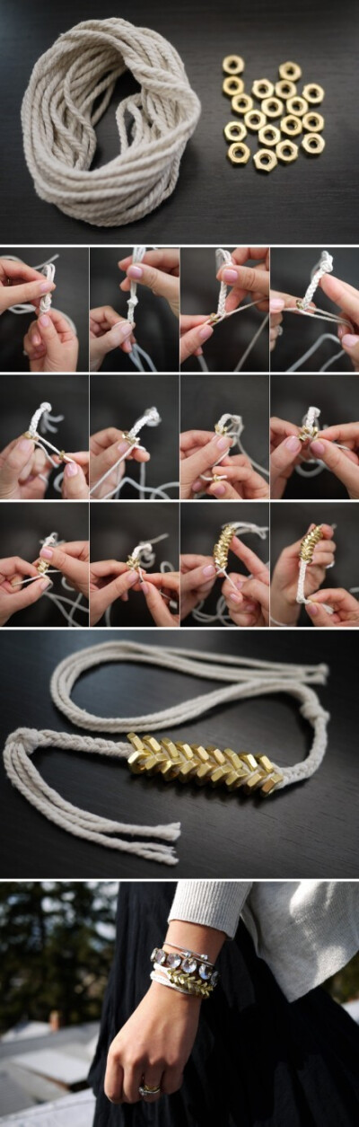 六角螺絲編織手鍊