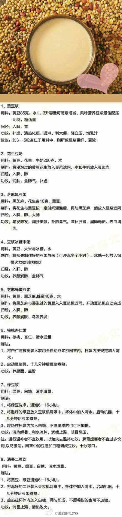 家里有豆浆机的朋友们快来学习啊，以后就不用再为早餐发愁啦！