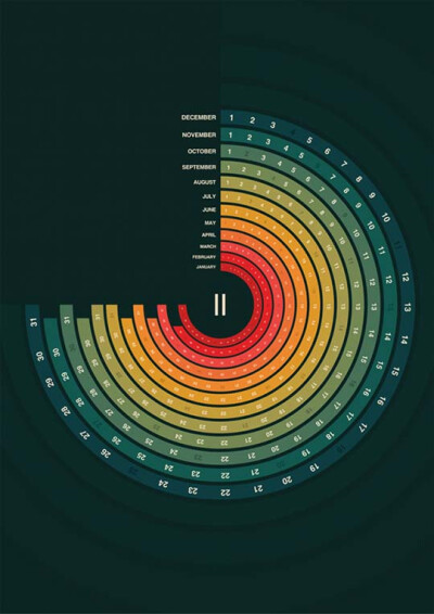 国外创意日历设计作品