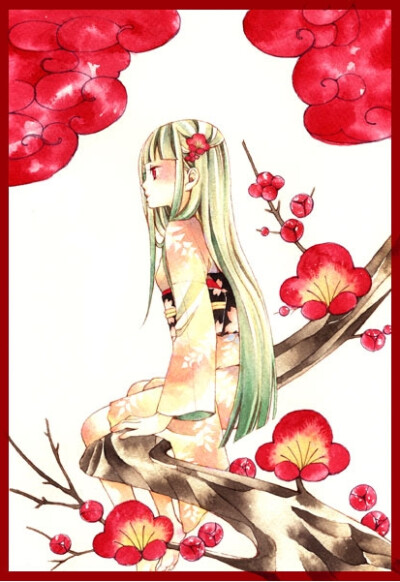 日本插画师有风子的治愈系美图。