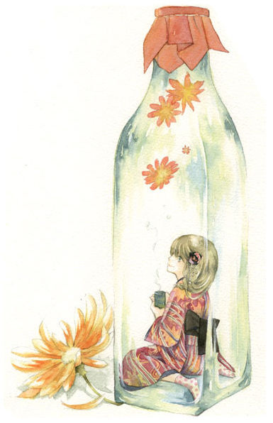 日本插画师有风子的治愈系美图。