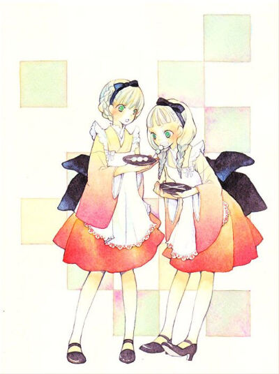 日本插画师有风子的治愈系美图。