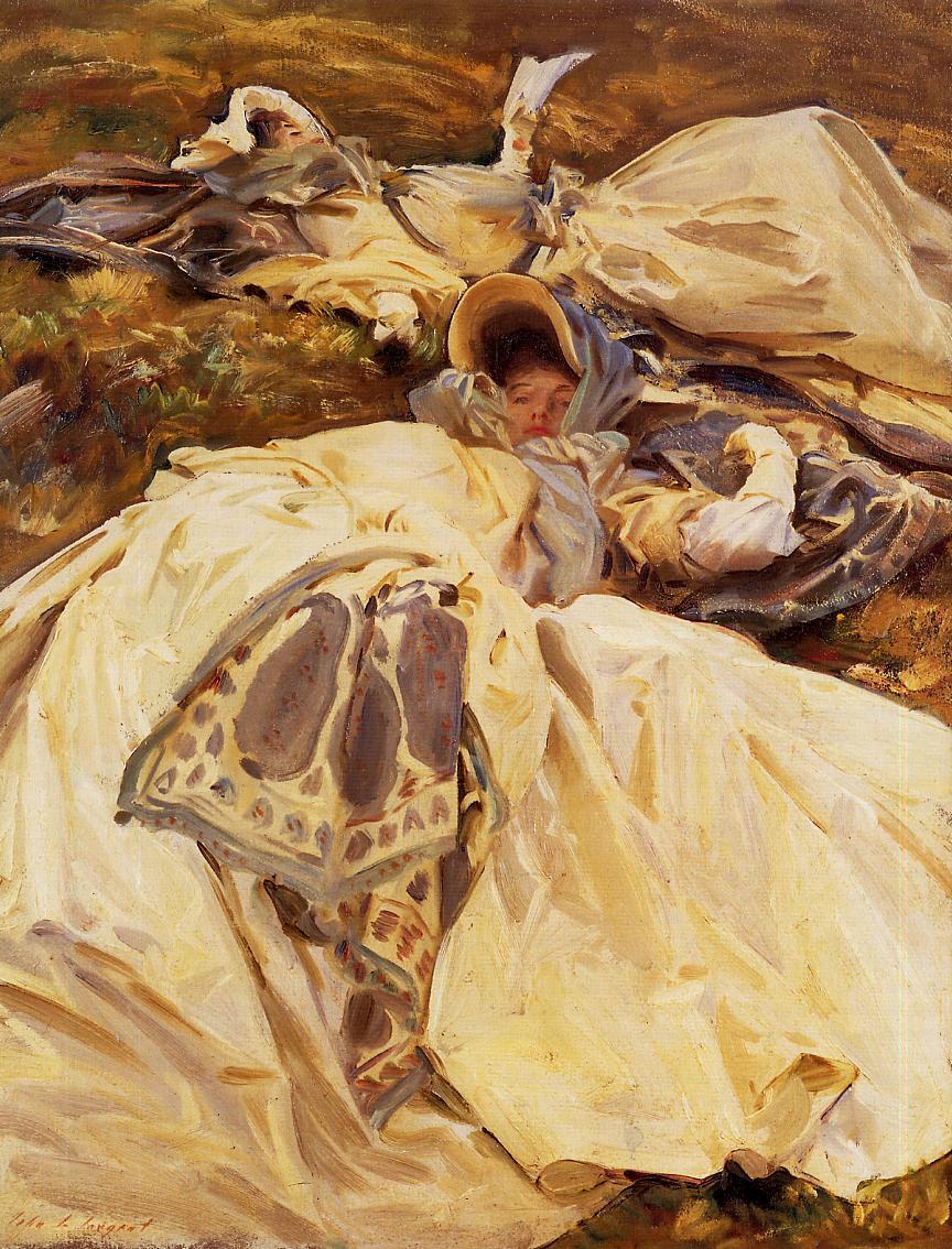 john singer sargent - two white dresses,1911