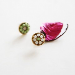 (预定）韩国代购RichbonTiny flower earring(925银）