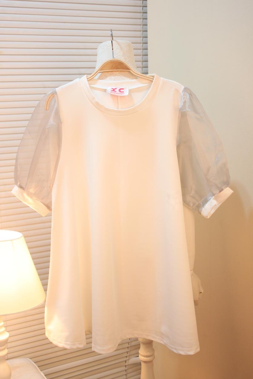 春季甜美连衣裙韩版泡泡纱袖a字公主裙打底裙女