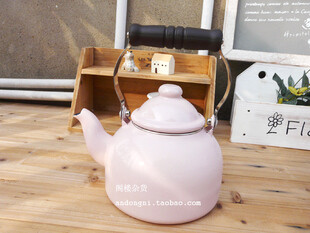【ZAKKA】出口日本CKE 粉色搪瓷1.5L凉水壶烧水壶咖啡壶
