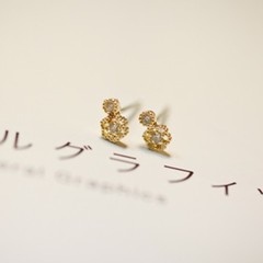 (预定）韩国代购RichbonNano julie earring 迷你耳钉 2色