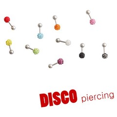 (预定）韩国代购RichbonDisco piercing 闪钻小球耳骨钉单个卖