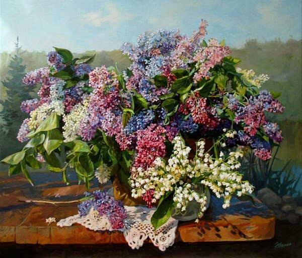 Panov Edward—阳光下的丁香花